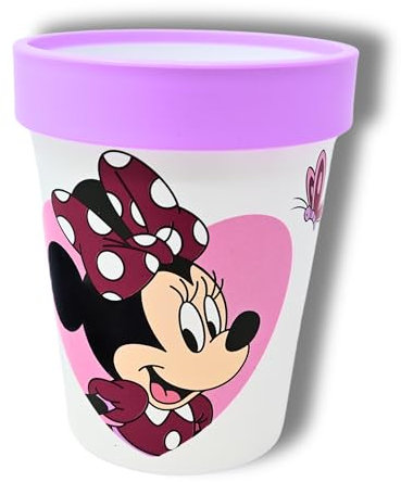 Stor Minnie Mouse Trinkbecher für Kinder rutschfest & BPA frei - Kinder Becher 260 ml für Kindergarten - Kindertrinkbecher - Camping Becher Mädchen – Mädchen Kinderbecher wiederverwendbar