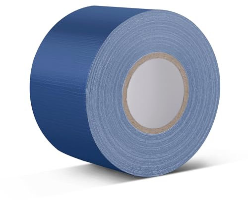 HONGTAISHENG Cinta Americana Azul, Cinta americana extrafuerte, Cinta de tela Reforzada para Reparar, Fijar, Agrupar, Reforzar o Sellar, 58mm x 20m Duct Tape