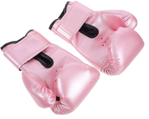 Hemobllo Guantoni Boxe Per Rosa Allenamento Con Rivestimento Design e Traspirante Per Kickboxing e Arti Marziali