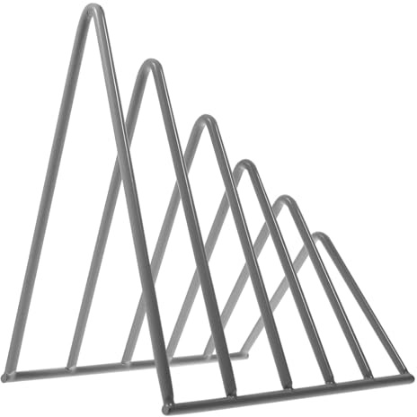 jojofuny Revistero Metálico Organizador de Escritorio Negro para Archivos y Periódicos Soporte Estable para Libros y Oficina