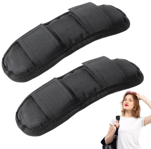 Omnikryp 2 Pcs Correa de Hombro Acolchada, Almohadilla para Correa de Bolsa, para Bolso, Almohadilla Correa, Cámara Mochila,Desmontables y Reemplazables, Anti Slip