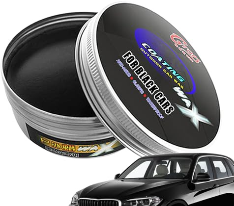 Polissage de voiture - Noir - 200 g - Polissage noir - Cire de réparation de voiture - Nettoie et fait briller la voiture