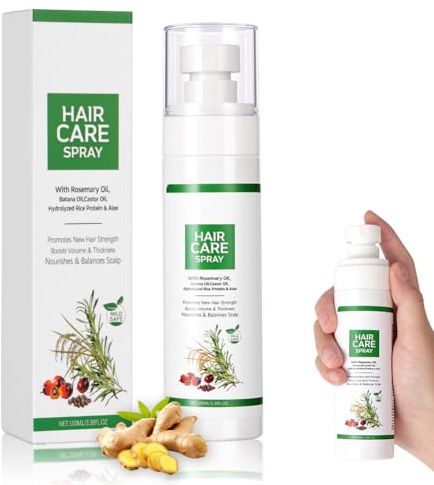 ALIIP Serum hårspray, med biotin & essentiell rosmarinolja & ricinolja, sköljfri, förstärkt och långvarigt skyddat hår, för kräsigt hår #03–100 ml