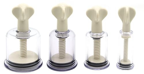 OnundOn, ventose di aspirazione Twist Suck, adatte per capezzoli e clitoride, confezione da 4