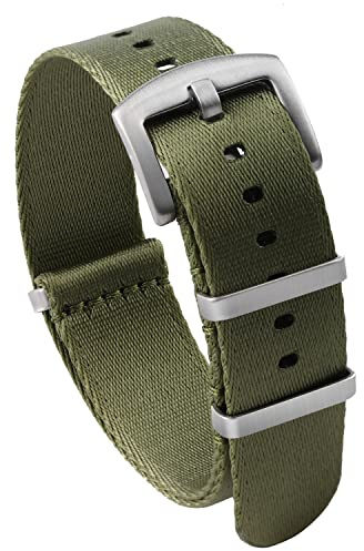 watchdives Nylon-Uhrenarmband 18 mm 20 mm 22 mm, Mehrfarbig Ersatz-Uhrenarmbänder für Herren und Damen
