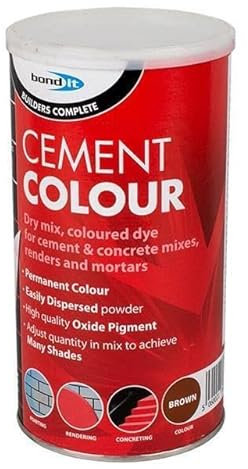 Bond It Powdered Cement Colour Mortar Pointing Concrete Colouring Pigment Dye 1Kg Mortar, Brick, Pointing, Render and Concrete Toner (Brown)