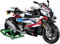Pasyru Technik Motorrad für BMW S1000RR, 912 Teile Technik Rennen Motorrad Bausteine Bauset, MOC Klemmbausteine Supermotorrad Modell für Kinder Erwachsene (672004)