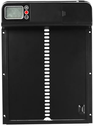 WANGCL HüHnerklappe Automatisch mit Timer und Led Anzeige, wasserdichte Elektrische HüHnerklappe Intelligenter Einklemmschutz 32.8 X 24.3 cm