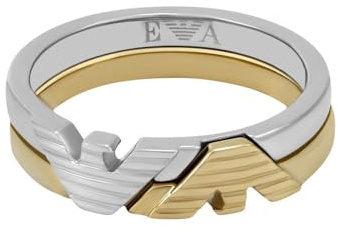 Emporio Armani Men's Stainless Steel stack Rings