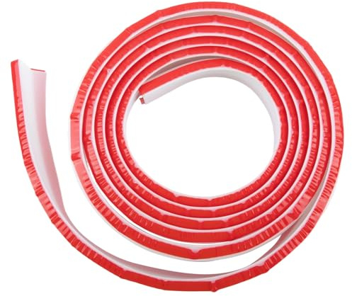 Rehoetom Striscia sigillante in silicone per piatto doccia, 4,5 cm di larghezza x 1,5 cm di altezza, barriera contro l'acqua, per vasca da bagno, lavandino, cucina, piano di lavoro, separazione da