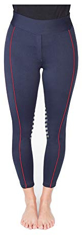 PFIFF Larissa 102846 - Leggings de equitación para mujer y niño con agarre en la rodilla, talla 134, color azul oscuro