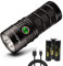 sofirn SP36 Pro antorcha LED recargable linterna potente 8000 lúmenes alcance 450 metros IPX8 lámpara con Anduril UI USB cable para buscar, aclarar, senderismo