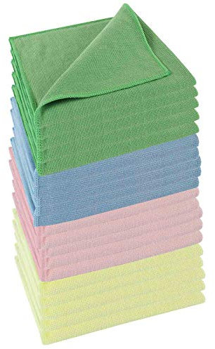 bellanet Microfasertuch Micro Top 4-Farbensystem 20 Stück - Microfaser Mikrofaser Tuch Lappen Wischtuch