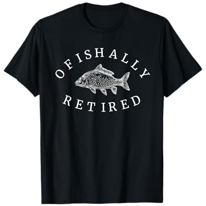 Ofishally Retired Carp | Funny Fishing Retirement T-Shirt
