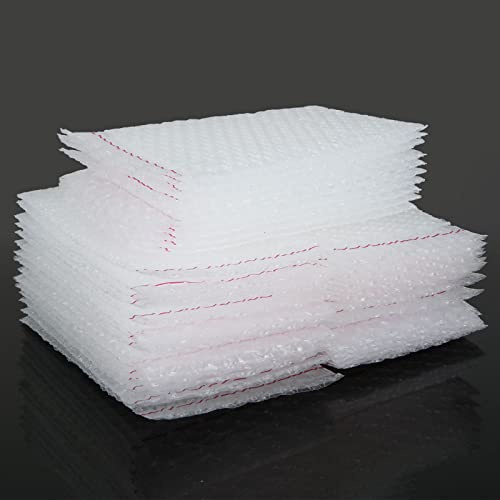 ACXFOND 100PCS Clear Self-Seal Bubble Pouches, 5x7 Inches, Plastic Bubble Bags for Packing, Shipping, Storage