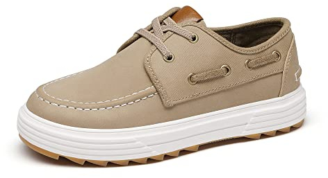 Bruno Marc Boys Boat Shoes Loafers Casual Dress Shoes,Tan,10 Toddler
