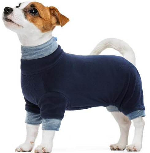 Kuoser Hundepullover Kleine Hunde Haustierkleidung, Fleece Hund Pullis Warme, Herbst und Winter Rollkragenpullover Hundemantel für Kleine Mittelgroße Hunde, Chihuahua, Beagle, Weicher Hunde Pyjamas