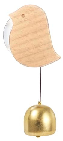 Aldaba de puerta delantera de pájaro, campana de comerciantes, campanillas de puerta de techo, campanilla de viento con ventosa, campanilla de viento decorativa para puerta, timbre de puerta versátil