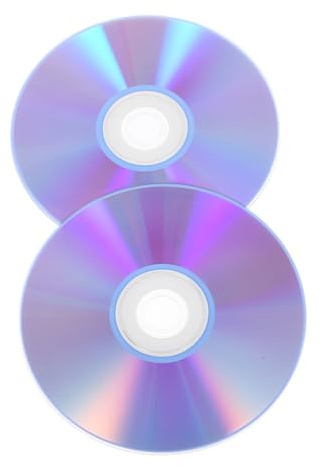 Toyvian Disques CD et Sauvegarde Professionnelle pour Enregistrement Audio Lot de 2 Enregistrables en Plastique Haute Capacité Compatible DVD et CD , pour Studio