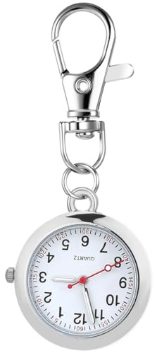 HORIALENCE Orologio da Taschino Facile da Usare per Infermieri Colore Casuale in Acciaio Inossidabile Argento Effetto Decorativo per Occasioni Mediche e Ospedali