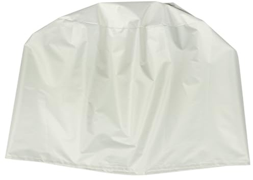 DIYEAH Housse de Barbecue Ronde Beige 210d 50x46 Cm Étanche Couverture Protection Gaz Jardin Anti-UV Solide Résistance aux Déchirures Cordon Réglable pour Grill Extérieur