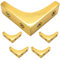 White Hinge Limited 4X Solid Brass Corner Bracket 2 Right Angle