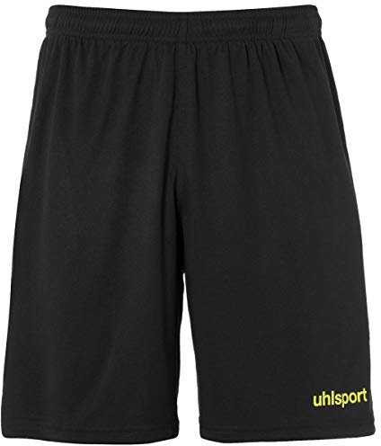 uhlsport Kinder Shorts Center Basic Shorts, Schwarz/Fluo Gelb, 152, 100334222