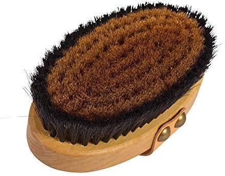 El original fabricado en Alemania: Energía/iónico seco cuerpo y cepillo de masaje con finas cerdas de bronce, crea oxígeno rejuvenecedor y energizante en tu piel, cepillo corporal, exfoliante con tira