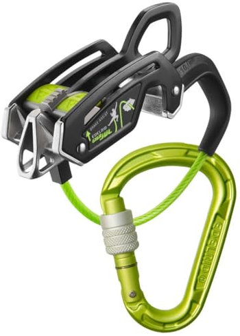 EDELRID Unisex – Erwachsene Giga Jul Belay Kit Strike Screw Sicherungsgerät, Oasis, one Size