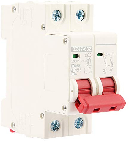 2P DC 500V Sicherungsautomat Sicherungsautomat DZ47-63Z-2P Auslaufschutz Luftschalter (63A)