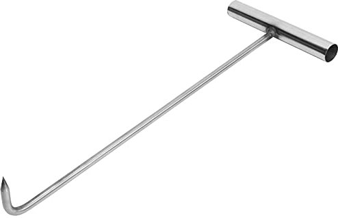 Crochet Leve Plaque: Plaque d'égout en acier inoxydable Crochet en T - Outil d'égout - Crochets de levage pour trampoline - Ressorts de traction - Couvertures d'égout