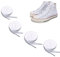 Cordones Blancos - 2 Pares -Cordones Blancos-Cordones de Zapato-Cordones Blancos Planos-120 cm