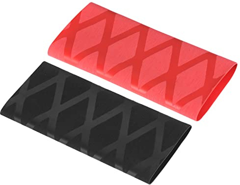 PATIKIL Table Tennis Racket Grip Tape, 2 Pack Ping Pong Paddle Overgrip Sweat Absorbing Soft for Gripping Handle, Black Red