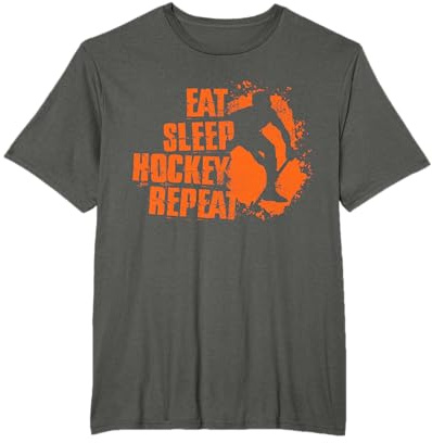 Jugador de hockey sobre hierba come, duerme, entrenador de repetición de hockey Camiseta