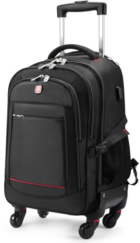 StarCloud Sac à dos à roulettes 45 l (55,9 x 35,6 x 22,9 cm) - Valise de voyage résistante à l'eau - Approuvée par les compagnies