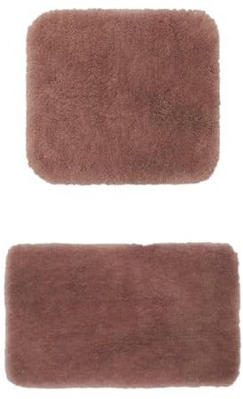 Gözze Badteppich Deluxe 2er Set, 50x45 cm + 50x70 cm, Farbe: Sand