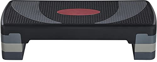 Soberine Step Regolabili con 3 Altezze 10/15/20cm Step da Aerobica Piattaforma Esercizio Allenamento Stepper per Fitness per Domestico Palestra Ufficio con Base Antiscivolo 79,5 x 30 cm Grigio