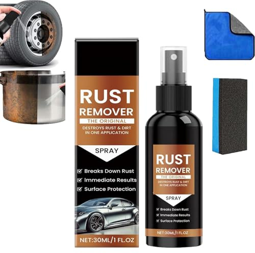 Rust Remover, Metal Spray, Rust Remover, Rust Remover, Car Rust Remover, Rust Remover, Cleaning Spray, Rust Remover for Metal/Bicycle/Car/Bicycle Chain (1)