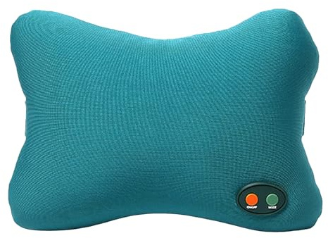 Electric Massage Pillow - Vibrating Cushion, Neck Shoulder Pillow | Deep Tissue Vibration Relaxation Cushion Full Body Muscle Relief Pad for Home Car Chair Use