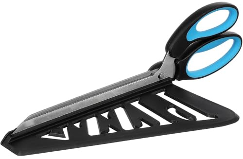 HIAKDOFT Ciseaux à Pizza en Acier Inoxydable 304 Coupe-Pizza Amovible Bleu Ciel Accessoire Cuisine Pratique pour Maison Trancheuse à Pizza Facile à Nettoyer Outil de Découpe Précis et