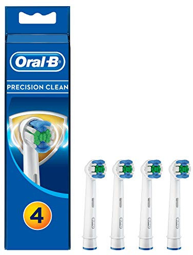 Braun Oral-B 4210201207405 Precision Clean Aufsteckbürsten Mit Bakterienschutz, Verhindert Bakterielles Wachstum Auf Den Borsten, 4 Stück