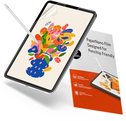 KCT 2 Pack Paperfeel Screen Protector Compatible with iPad Pro 11 Inch (2022&2021&2020&2018) / iPad Air 5th&4th (10.9 inch, 2022&2020) Matte for Drawing, Anti Glare and Easy Installation