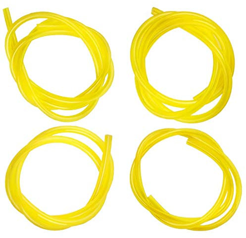 Lot de 4 Tuyau Durite d'Essence Durite Essence tuyau carburant 3x6mm/3x5mm, 2.5x5mm/2x3.5mm pour Souffleur Coupe-bordure Tronçonneuse Debroussailleuse(6 M)