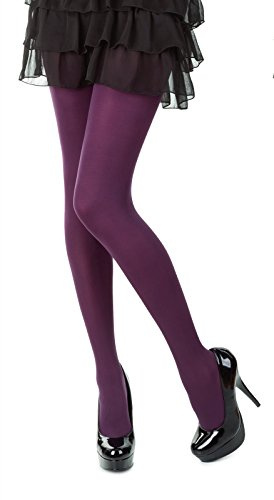 SENTELEGRI Colourful Opaque 40 Denier Tights, 23 Colours, Sizes S-XL (Medium, Purple)