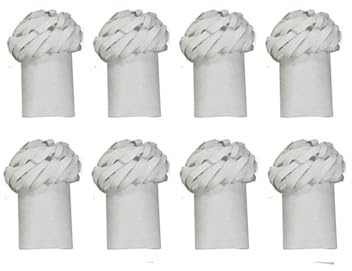 Treasure Gurus 12pc White Paper Pork Lamb Chop Frills Decorative Ribs Chicken Leg Holders Culinary Food Presentation