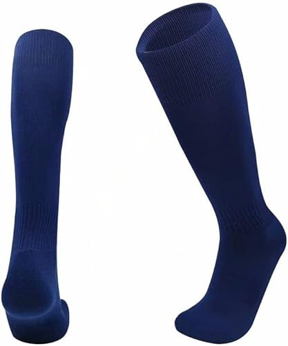 Trendy Lane Football, Rugby, Hockey Sports Knee High Long Socks, Kids, Adults, juniors, Unisex Knee High Sport Socks Outdoor game Soccer Socks (6-11, Navy)