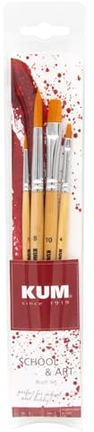 KUM 5160016 - School&Art Brush Set Mix, para artistas, pinceles escolares, material de arte
