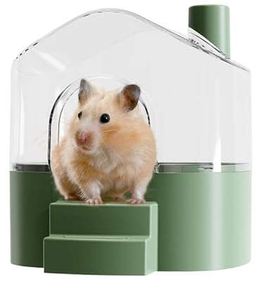 Sandbad för hamstrar, hamsterbad transparent Hamster Sand Bath Box