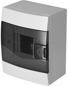 Quadro Elettrico da Parete 1 File per 4 Moduli 104x140x173 mm IP40 – Bianco Scatola di Distribuzione in ABS – Centralino per Impianti Elettrici da Interno – Horoz Electric