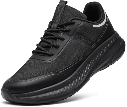 Moudn Zapatos Cocina Hombre para Mujer Zapatos de Trabajo Antideslizantes Zapatos de Chef Impermeables Profesionales para Hombre Cómodos Acolchados, Deportivo, Antideslizantes Sin Puntera de Acero